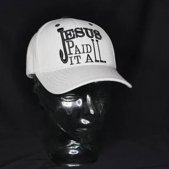 Unisex “Jesus Paid It All” Cap – Bold Faith, Everyday Style ✝️ - Picture 1 of 1